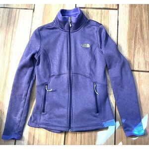 The North Face Women Agave Purple Full Zip Fleece Lined Jacket Size S/P